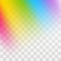 Rainbow gradient design element on transparent background