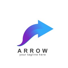 arrow logo icon colorful design