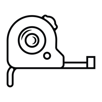 recommend clip art: Measuring tape icon vector illustration