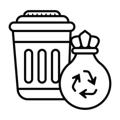trash can,garbage can,rubbish bin icon