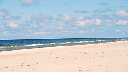 Baltic Sea. Polish beach in Łeba