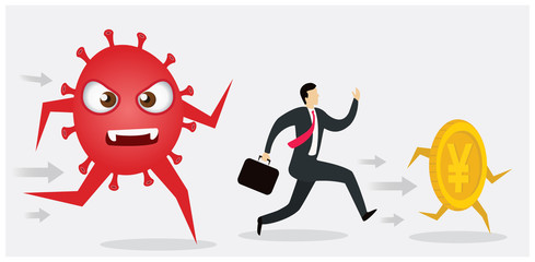 Corona Effect on Yen Business And Economy