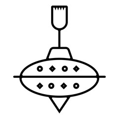 Baby spinning toy vector icon
