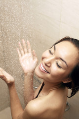 Woman in the shower