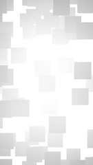 White abstract background. Misty backdrop with grey squares. 3D illustration