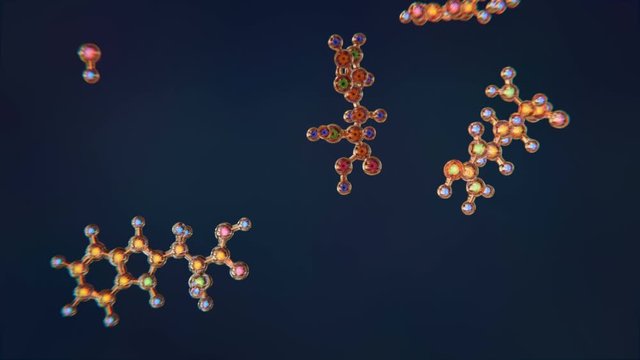 Free Radical Moleculas Colliding, Oxidants
