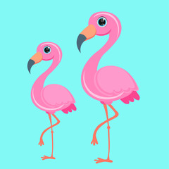 Flamingo - eps10 vector illustration.