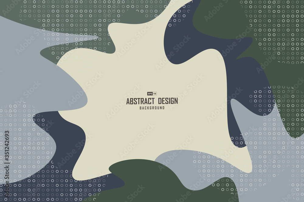 Poster abstract color nature theme concept of design shape pattern artwork background. illustration vector 