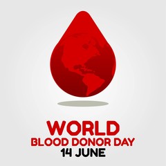 Obraz premium World Blood Donor Day Vector Illustration 