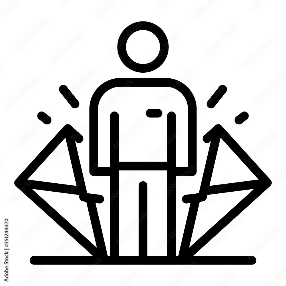 Poster diamond estimator icon. outline diamond estimator vector icon for web design isolated on white backg