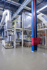 Production of cigarettes in a tobacco factory