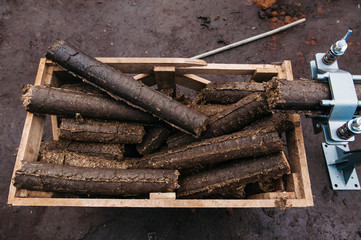 factory for the production of briquettes and its equipment