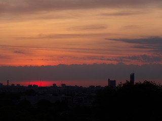Fototapeta na wymiar London City Early Morning Sunrise