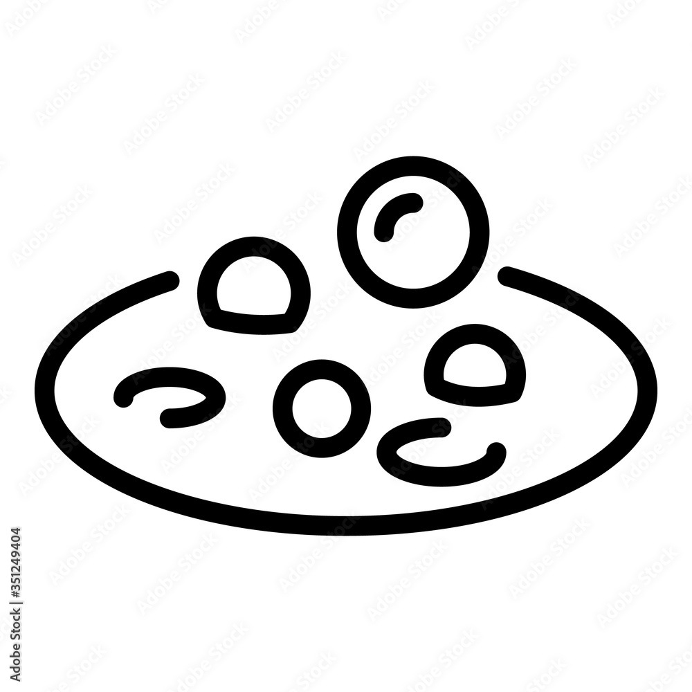 Poster biohazard boiling substance icon. outline biohazard boiling substance vector icon for web design iso