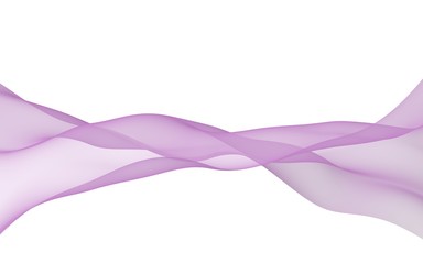 Abstract wave. Scarf. Bright ribbon on white background. Abstract smoke. Raster air background. 3D illustration