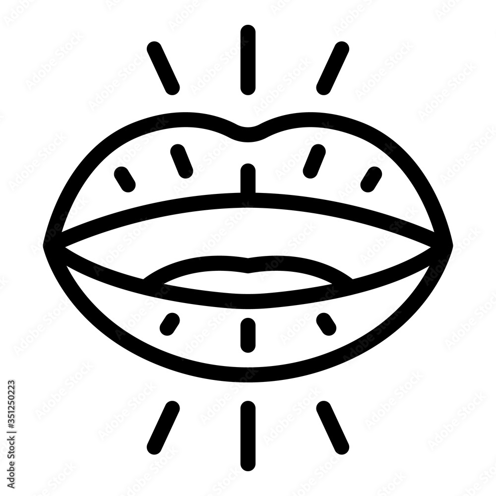 Poster foreign language speaking icon. outline foreign language speaking vector icon for web design isolate