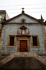 Small and old church in old Porto.