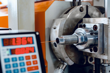 Cable production in process. Cable factory close up