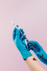 dental tools on a light background