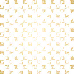 Geometric golden and white seamless simple pattern background, art deco style