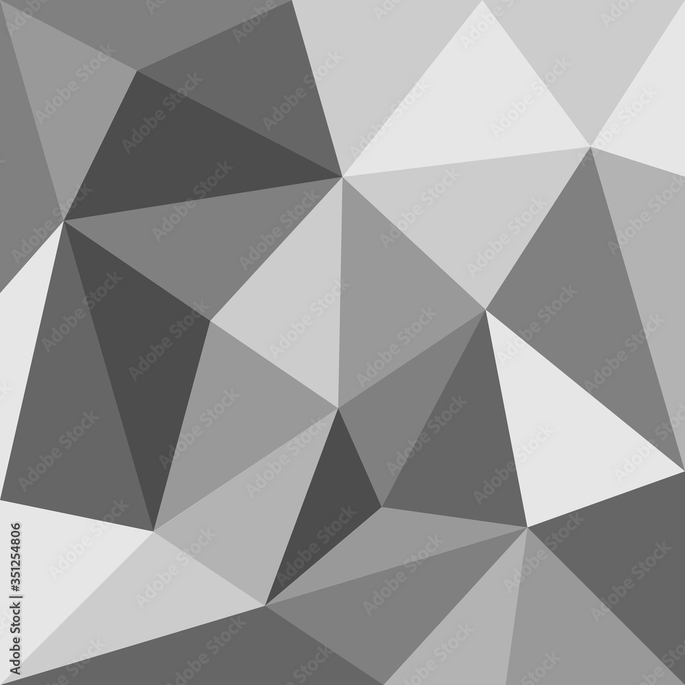 Poster grey triangle vector background or seamless pattern. geometric mosaic card document template. hipste