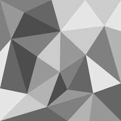 Fototapeta premium Grey triangle vector background or seamless pattern. Geometric mosaic card document template. Hipster flat surface design aztec chevron zigzag print.