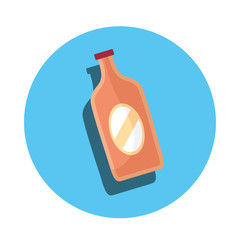 bottle glass product isolated icon
