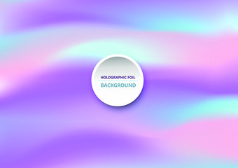 Obraz premium Abstract bright wavy holographic background for trendy design