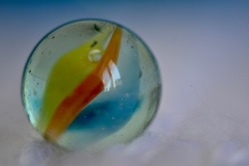 glass marble close up 