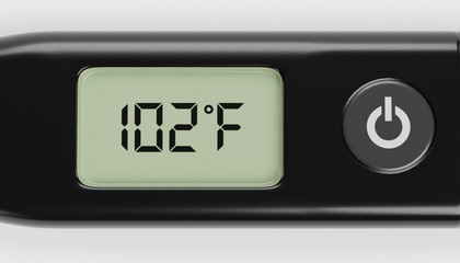 Realistic 3D Render of Thermometer