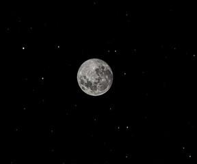 Obraz premium Full moon in new Zealand