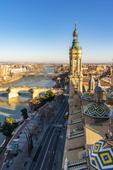 Basilica de Nuestra Se&ntilde;ora del Pilar Cathedral in Zaragoza, Spain.