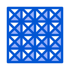 three d floor tiles icon vector. three d floor tiles sign. color symbol illustration