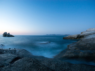 Sarakiniko beach at dawn