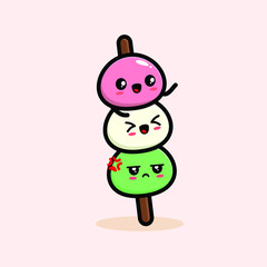 cute dango vector illustration