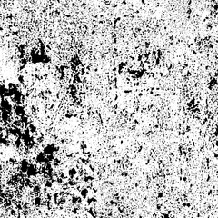 Fototapeta premium Black and white grunge texture. Monochrome abstract background. Pattern of dust, chips, cracks, and destruction. Chaotic pattern on an old worn surface