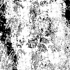 Fototapeta premium Black and white grunge texture. Monochrome abstract background. Pattern of dust, chips, cracks, and destruction. Chaotic pattern on an old worn surface