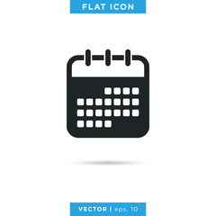 Calendar Icon Logo Vector Design Template