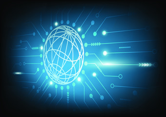 abstract blue background world 