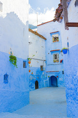 Medina of Chefchaouen, Morocco. Blue city in the mountains of North Africa