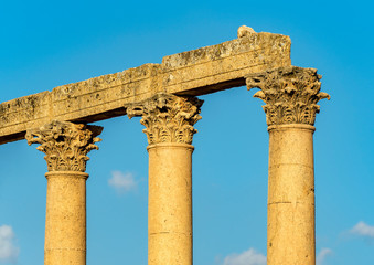 Columns of Cardo Maximus street, Jerash, Jordan - 351263216