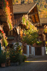 The Swiss village of Brienz on a sunny day 