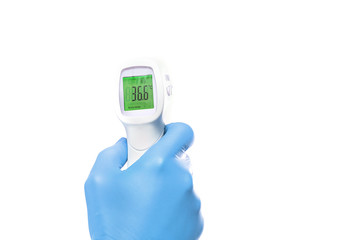 Gun electronic medical thermometer measuring