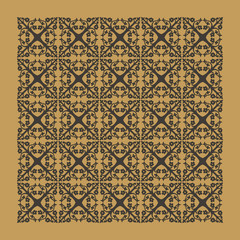 Gothic seamless pattern. Geometrical royal elements in a medieval style. Ornament for a tiles and mosaics.