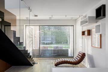 Stylish room with elegant chair