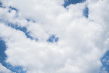 A sky with lots of clouds. Bright background