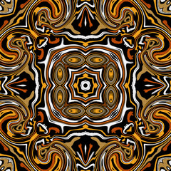 Mosaïque Jaune Blanc Orange - Bennydoscope