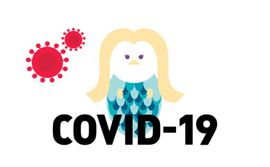Simple basic icon vector image for COVID-19 corona virus Medical Alert for pandemic pandemic