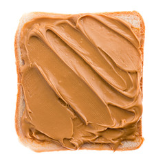 peanut butter on bread