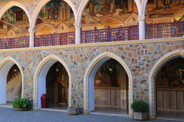 Courtyard in Kykkos monastery